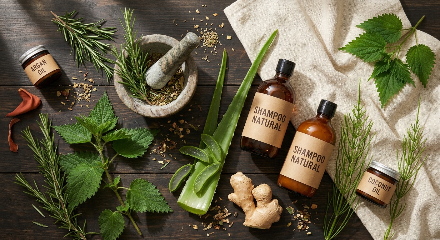 Ingredientes naturales para el cuidado del cabello